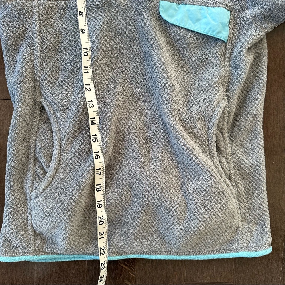 Patagonia Women's Re-Tool Snap-T Pullover Gray Teal Fleece Comfort XS - Picture 8 of 11